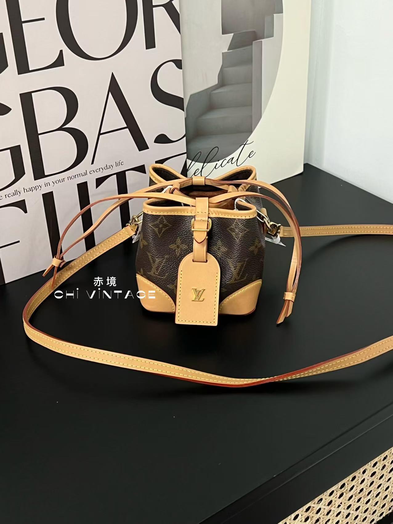 99新 LouisVuitton/路易威登 0351 棕色老花烧卖斜挎包21