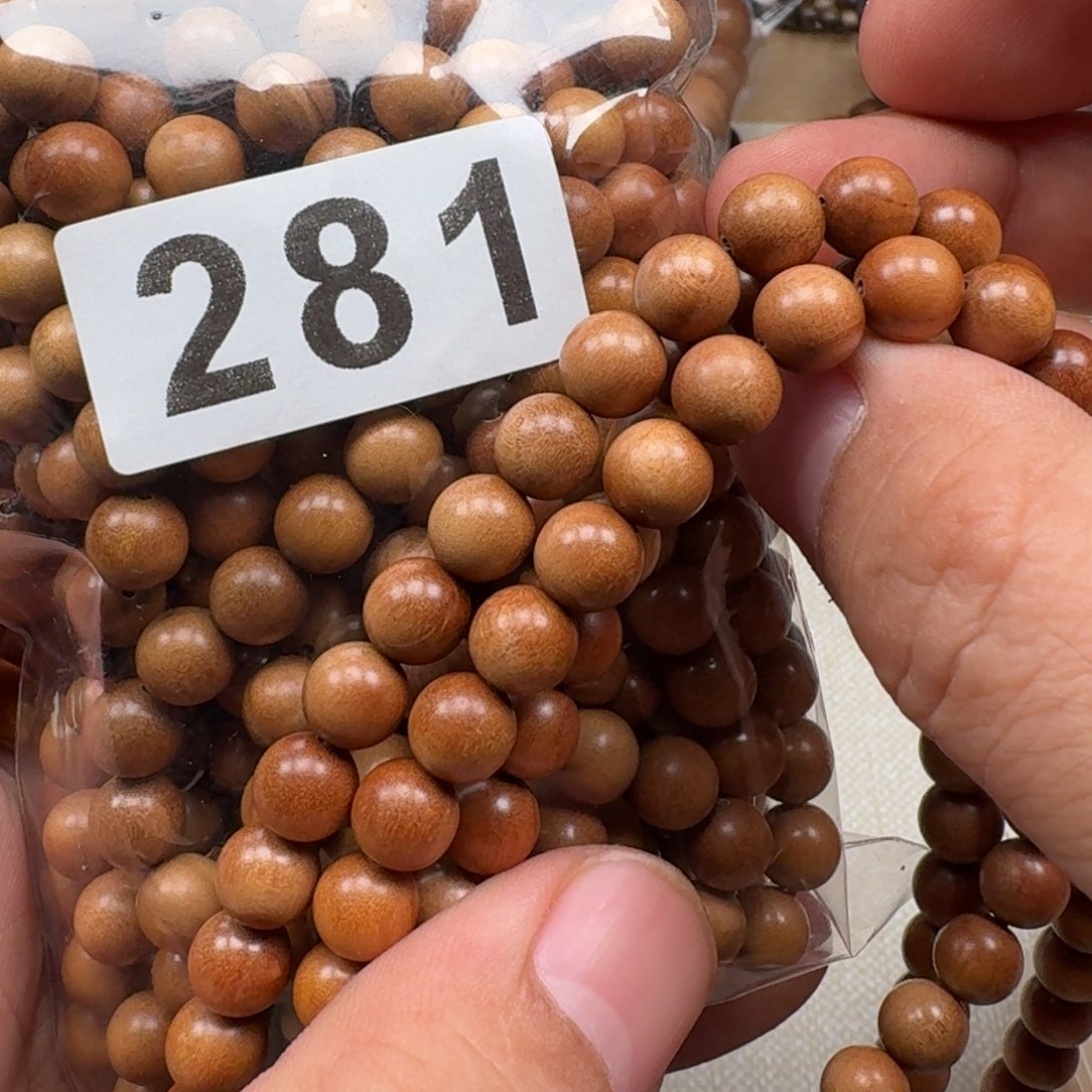 檀香木手串/手链0.8印度老山乱纹