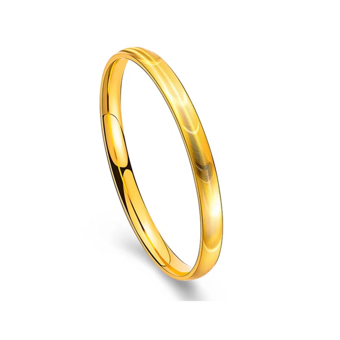 足银手镯 【臻选】足银镀金爆闪猫眼手镯