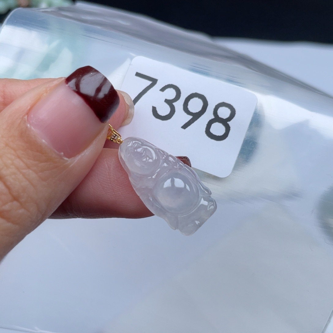 翡翠颈饰18K金镶嵌纯天然a货缅甸翡翠包邮