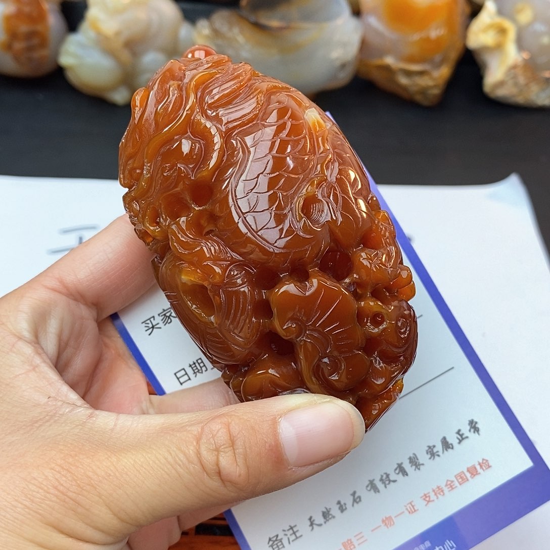 玛瑙/玉髓珠宝奇石未镶嵌如*