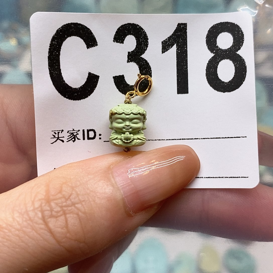 未镶嵌绿松石绿松石配饰定制