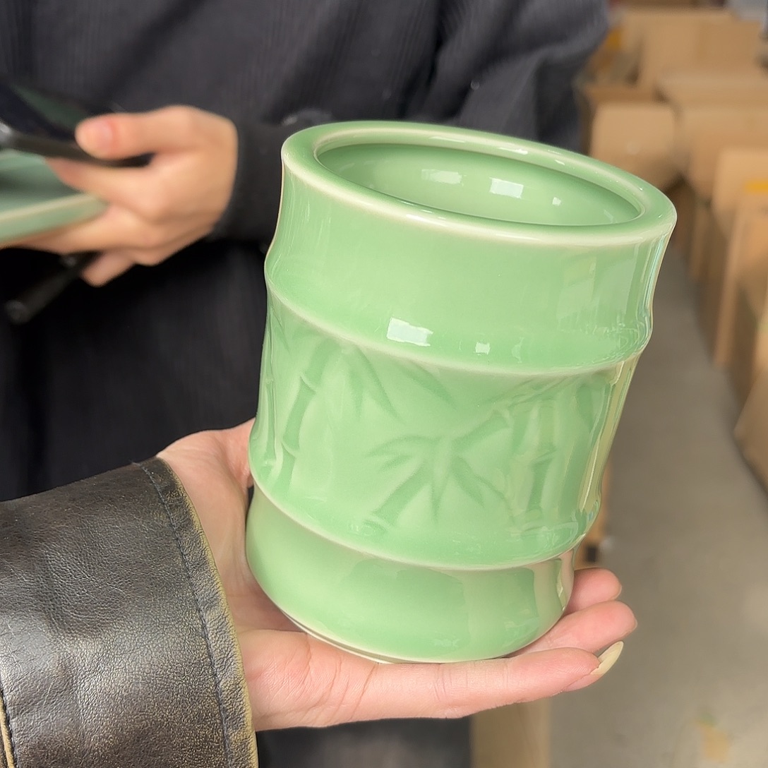 龙泉云间青瓷小米茶器