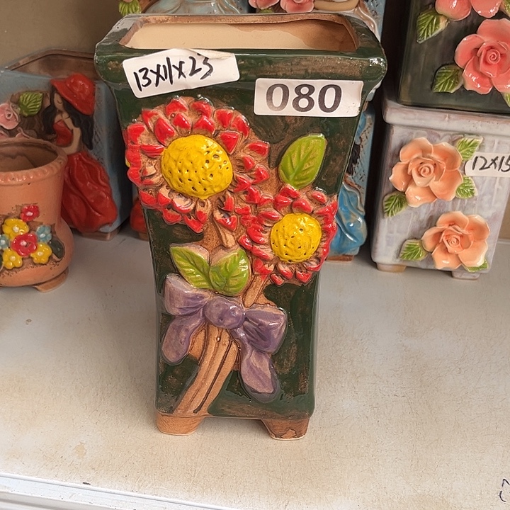 粗陶材质多肉花盆