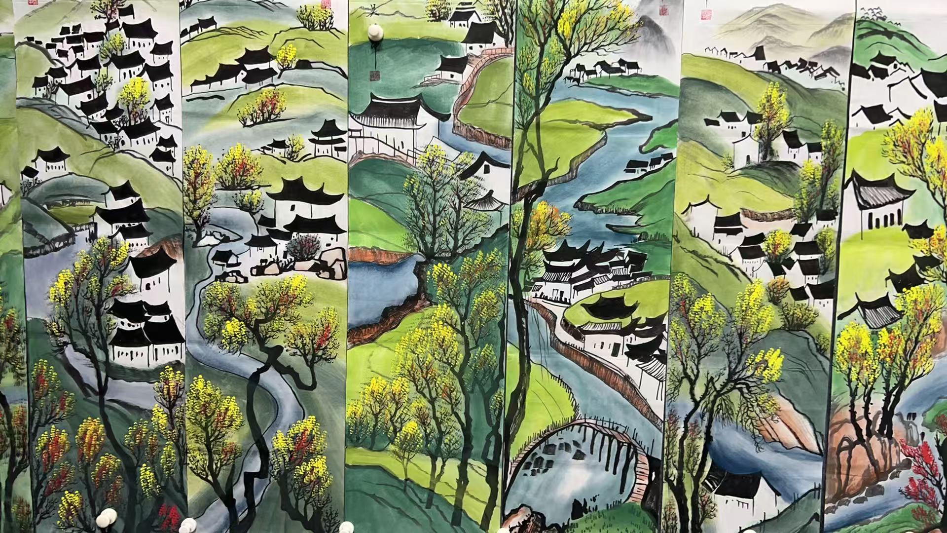 【树新】精品十二条屏装饰画通用链接