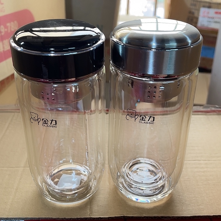玻璃茶隔款金力鹅蛋杯双层