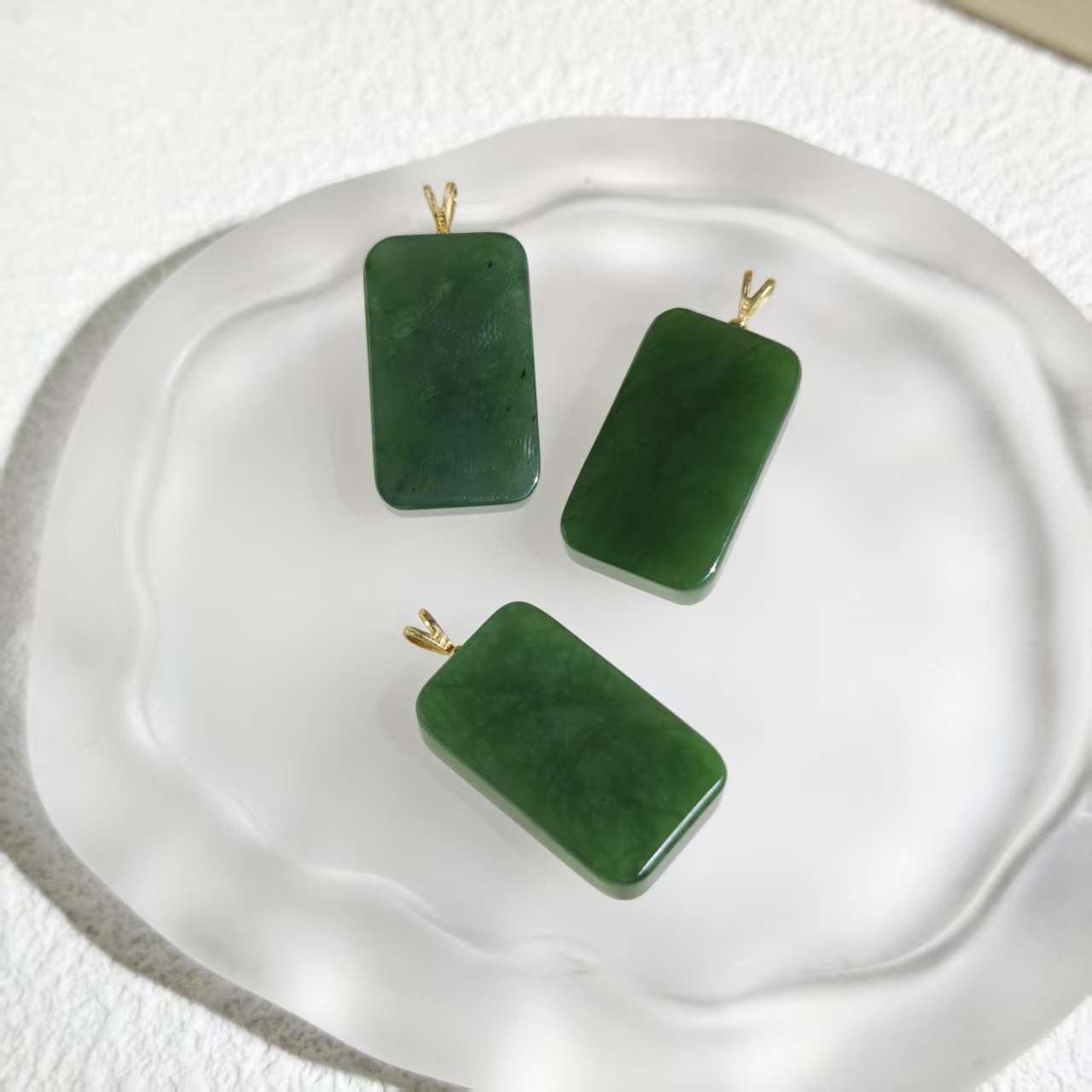 和田玉碧玉直切吊坠 多样性发货 拍一发一 H549