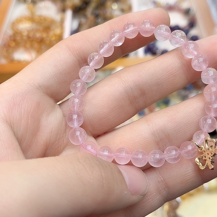 水晶手链未镶嵌粉晶