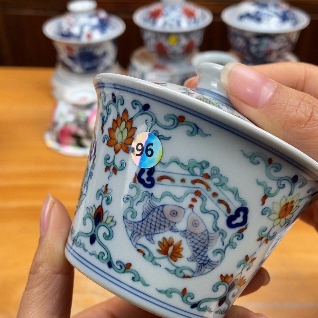 手绘现代茶具非古董