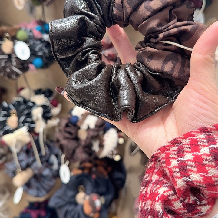 豹纹拼皮发圈款式15