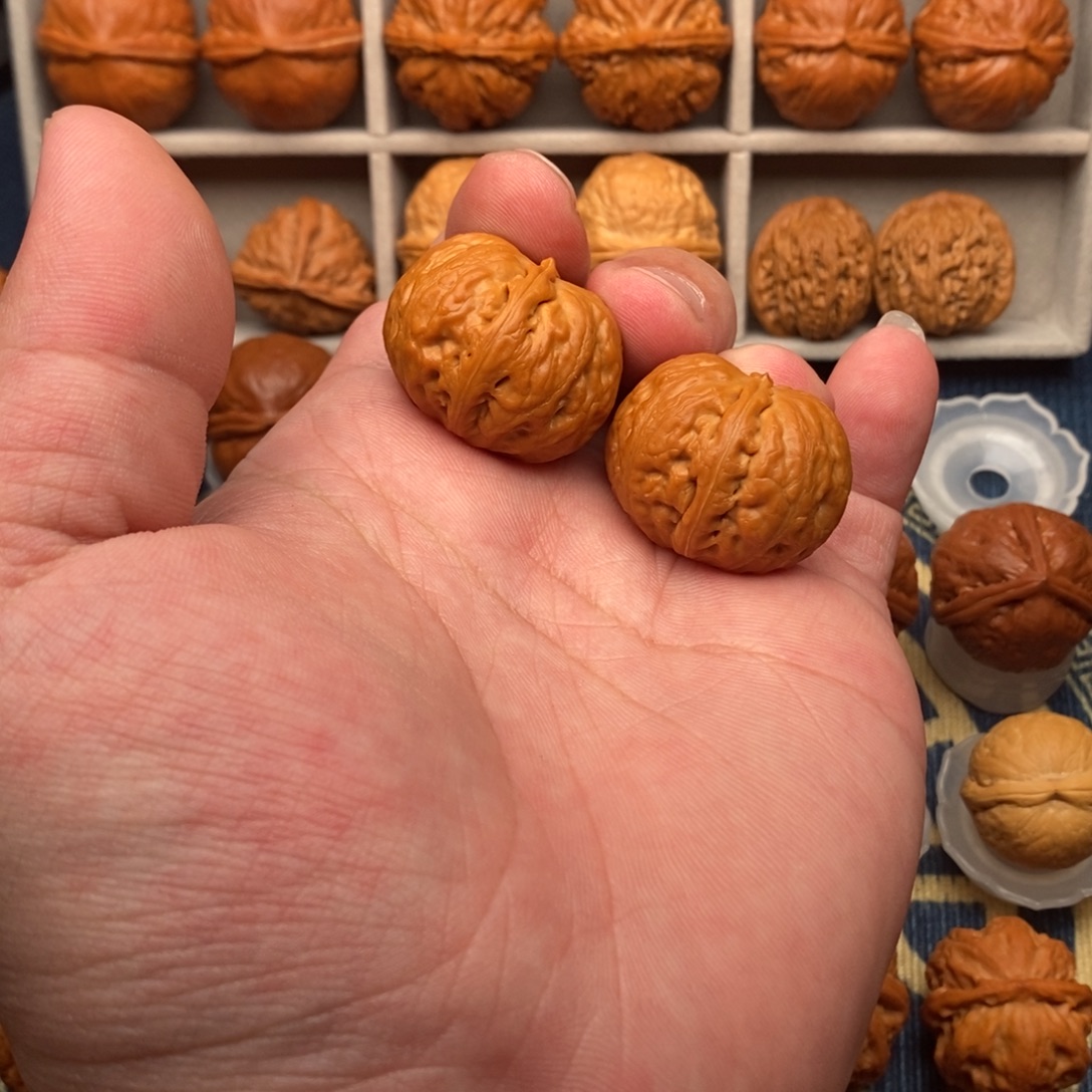 开***好把件文玩核桃南瓜元宝