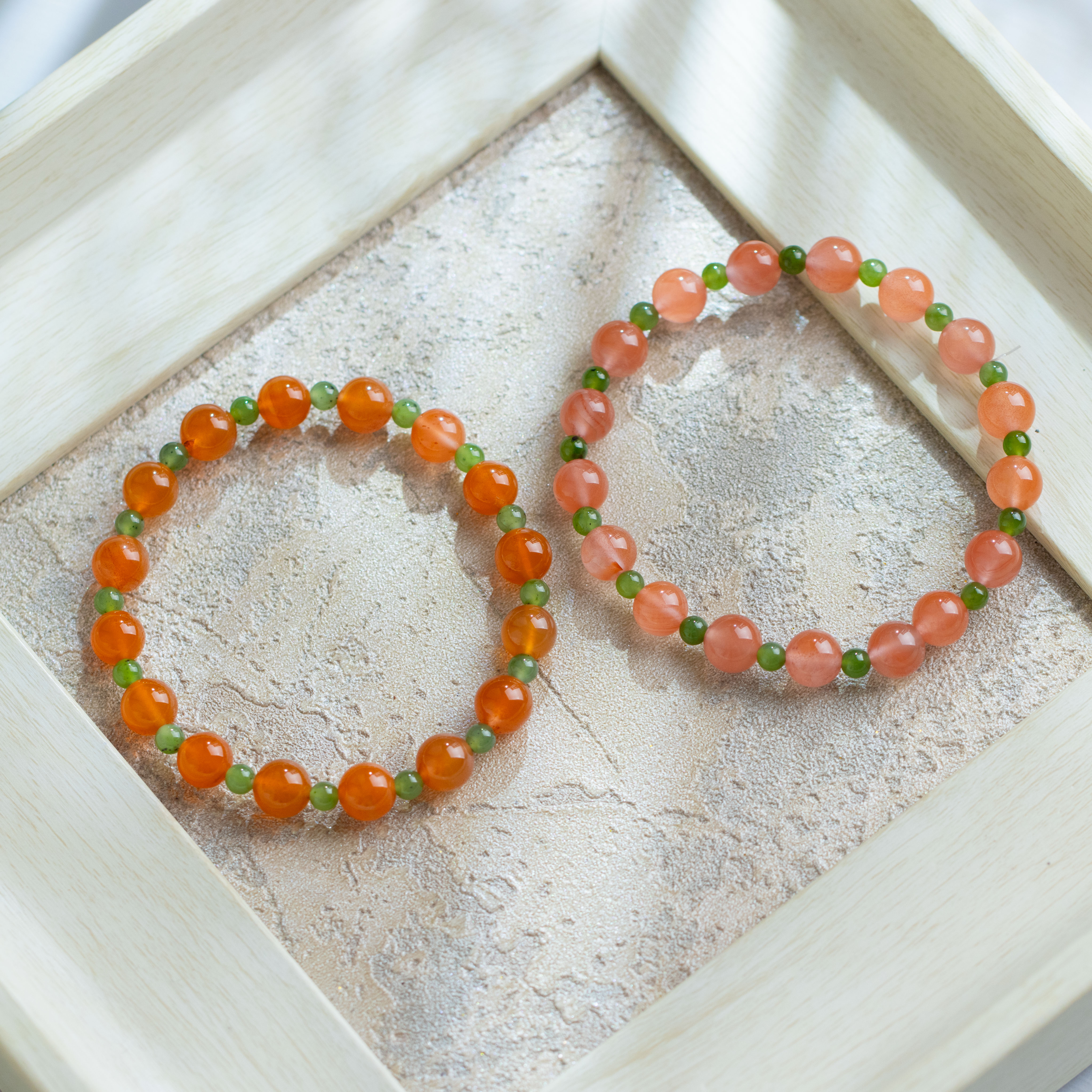 南红圆珠单圈手串 （多样性发货 发其一）