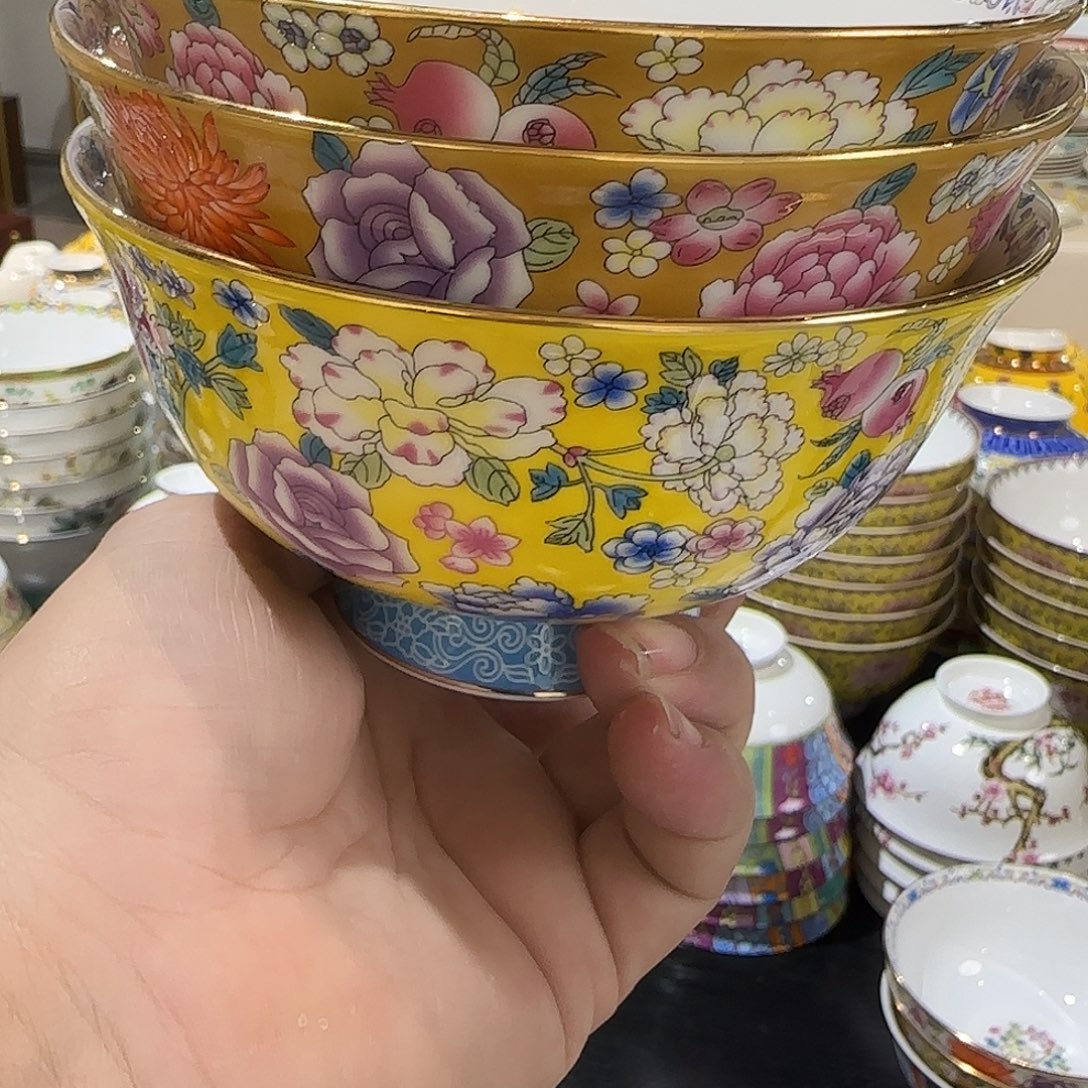 雪***放骨瓷珐琅彩工艺制作