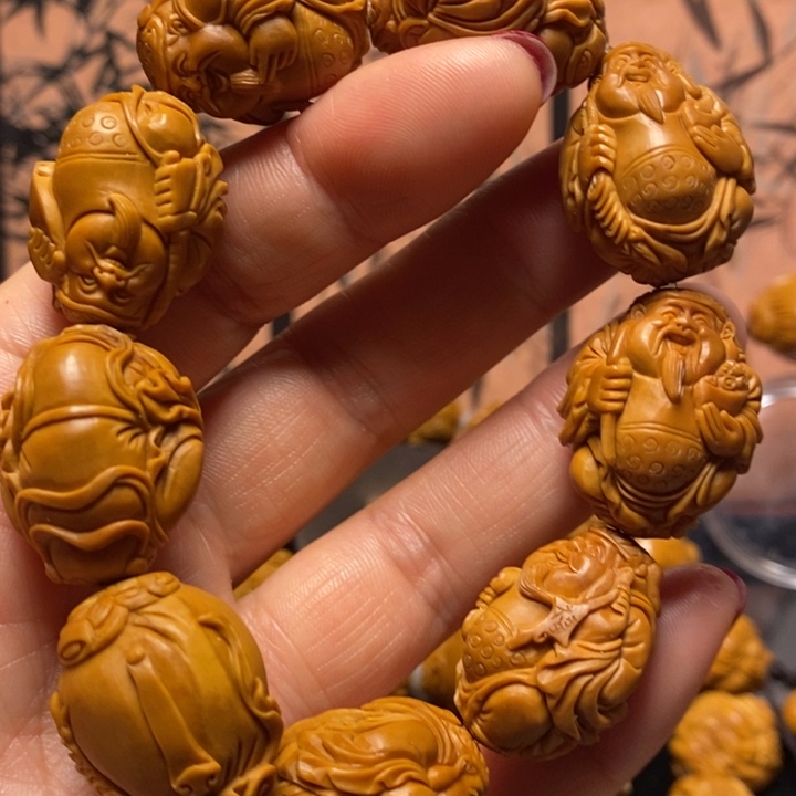 橄榄核手串/手链站立财神