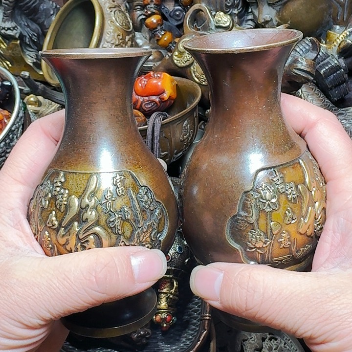铜器摆件收收藏藏