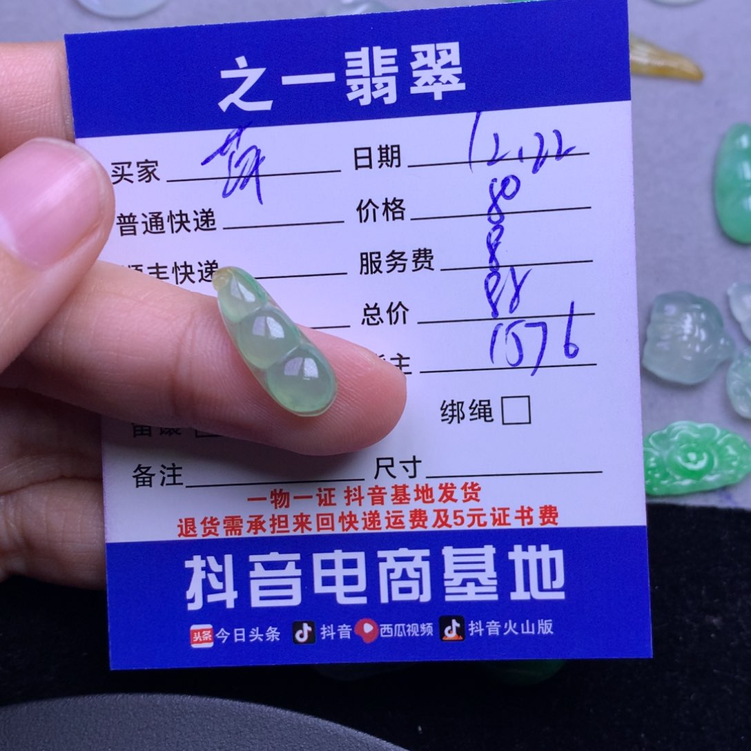 颈饰未镶嵌翡翠萍*