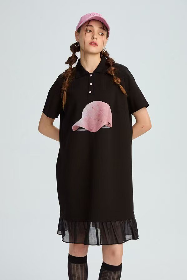 水淼2025年春针织连衣裙