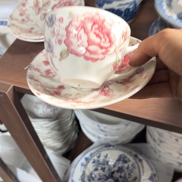 国营尾货骨瓷茶杯4.5高