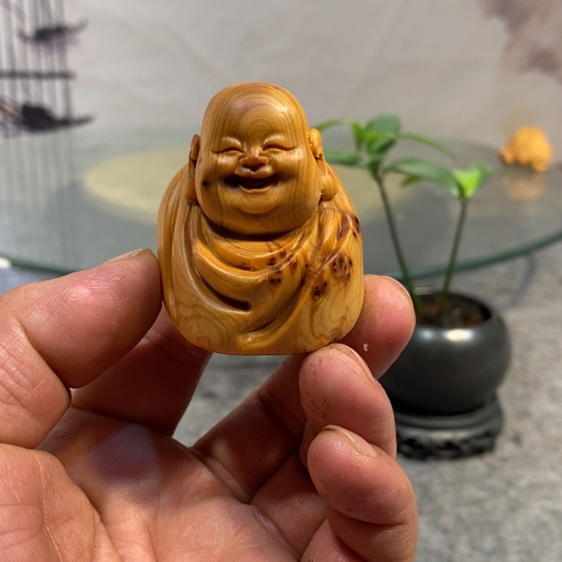 【闪购商品】柏木（崖柏）根雕木雕佛像工艺品摆件家居手把件