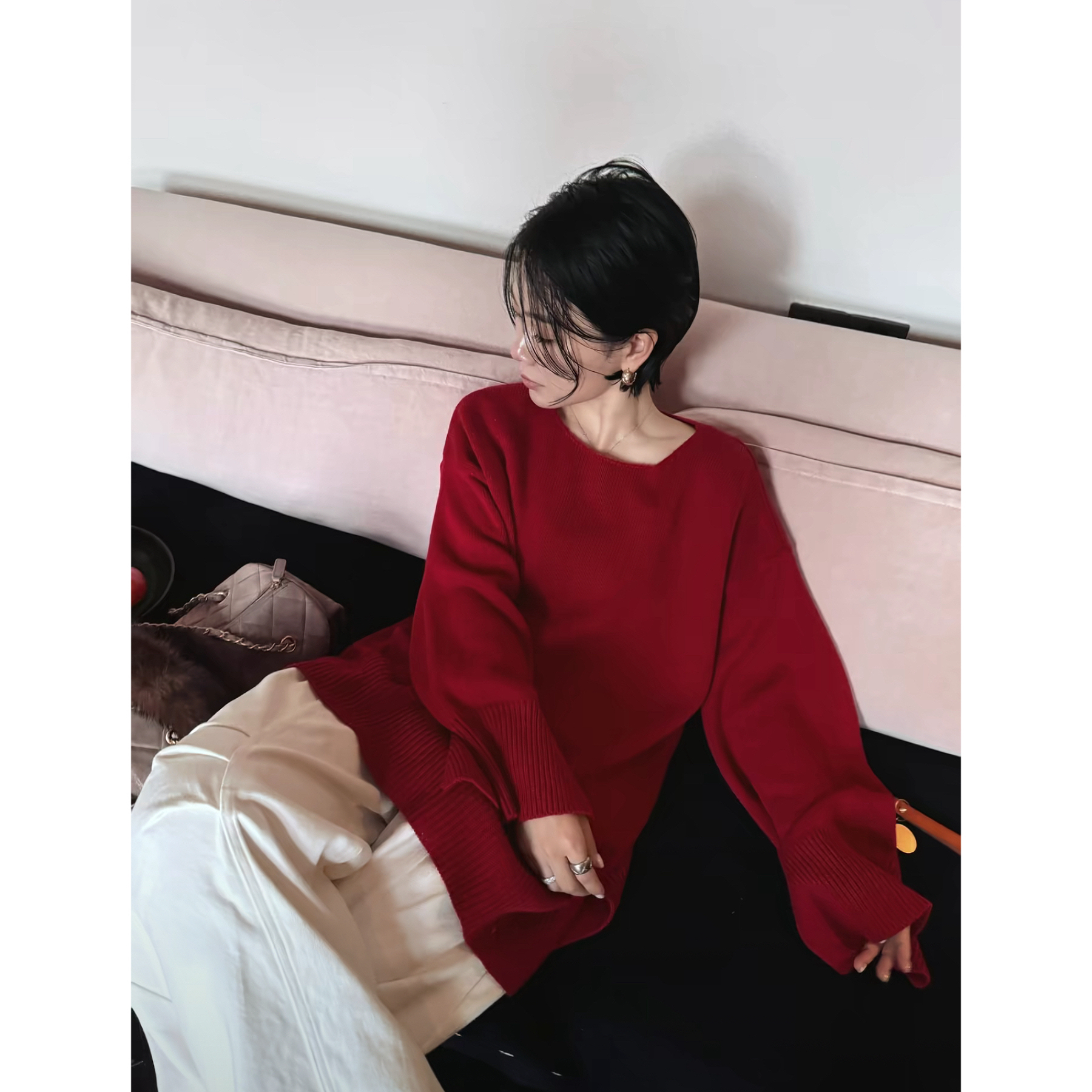 LIS&AZ-红人榜开叉毛衣XY12182