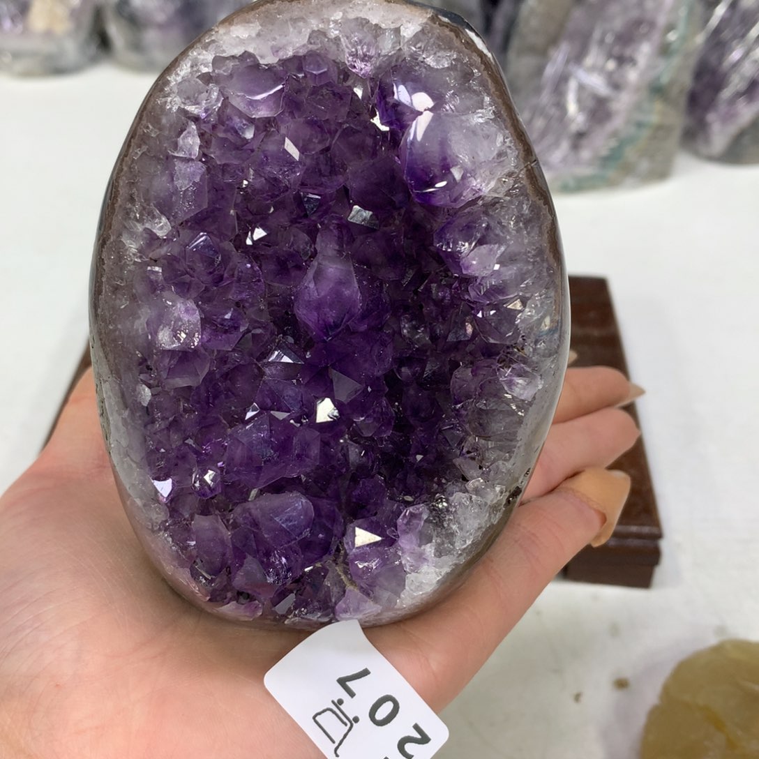 紫晶摆件未镶嵌水晶