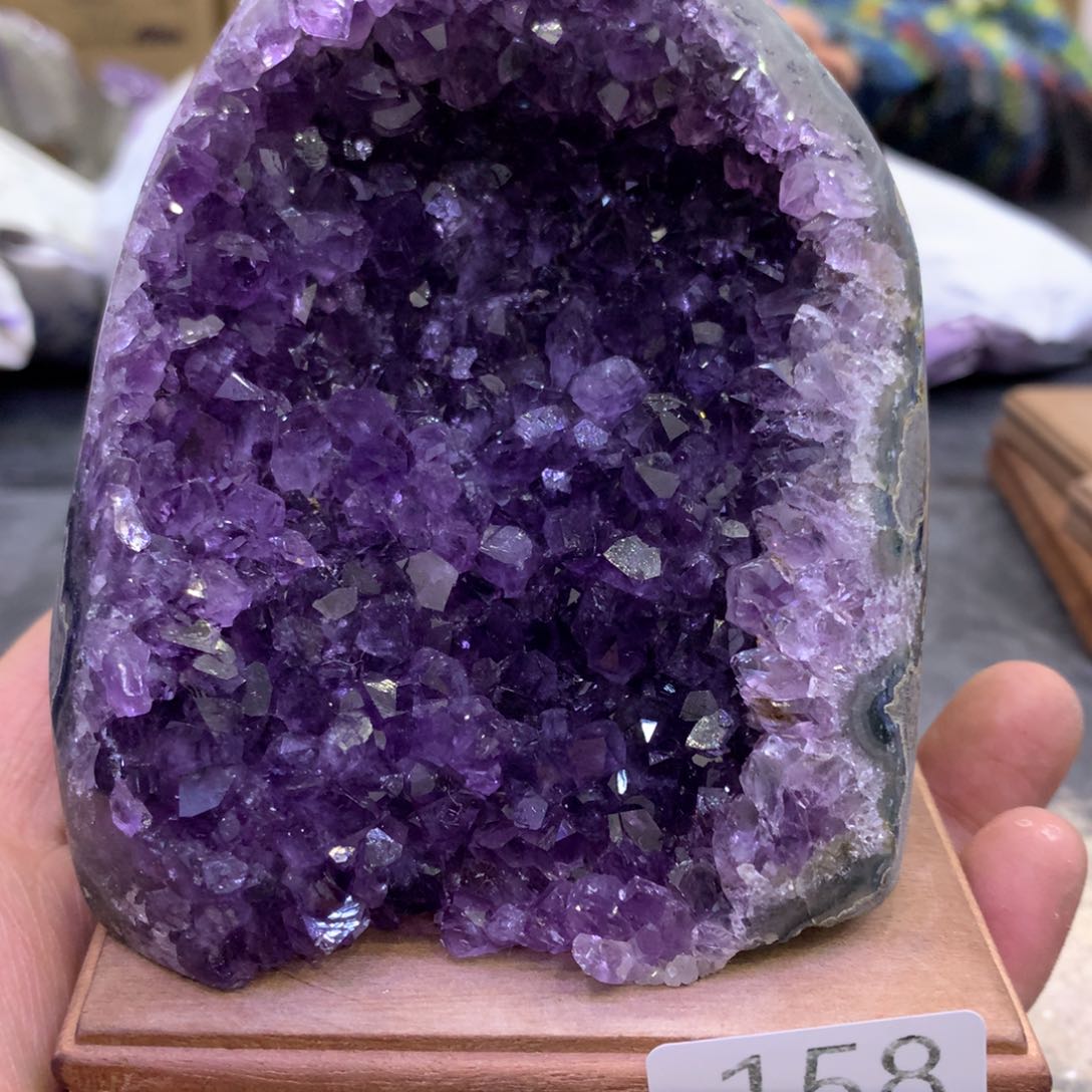 水晶摆件未镶嵌紫晶158