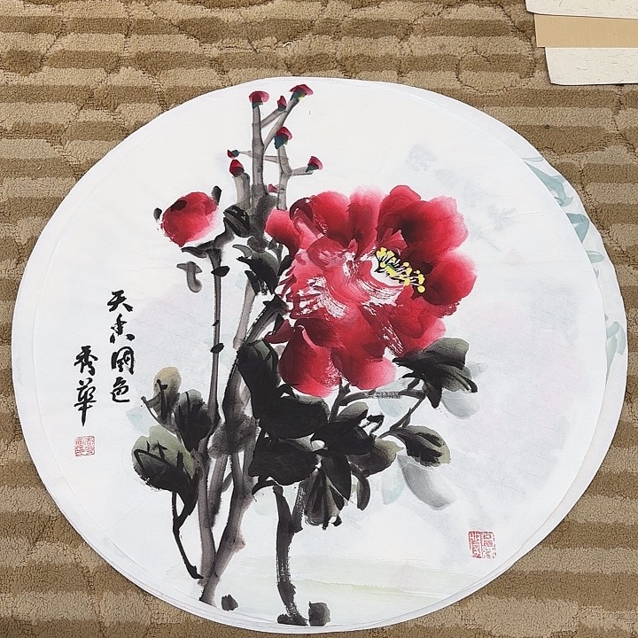 国画花鸟等多种鸟类的栖息50.50