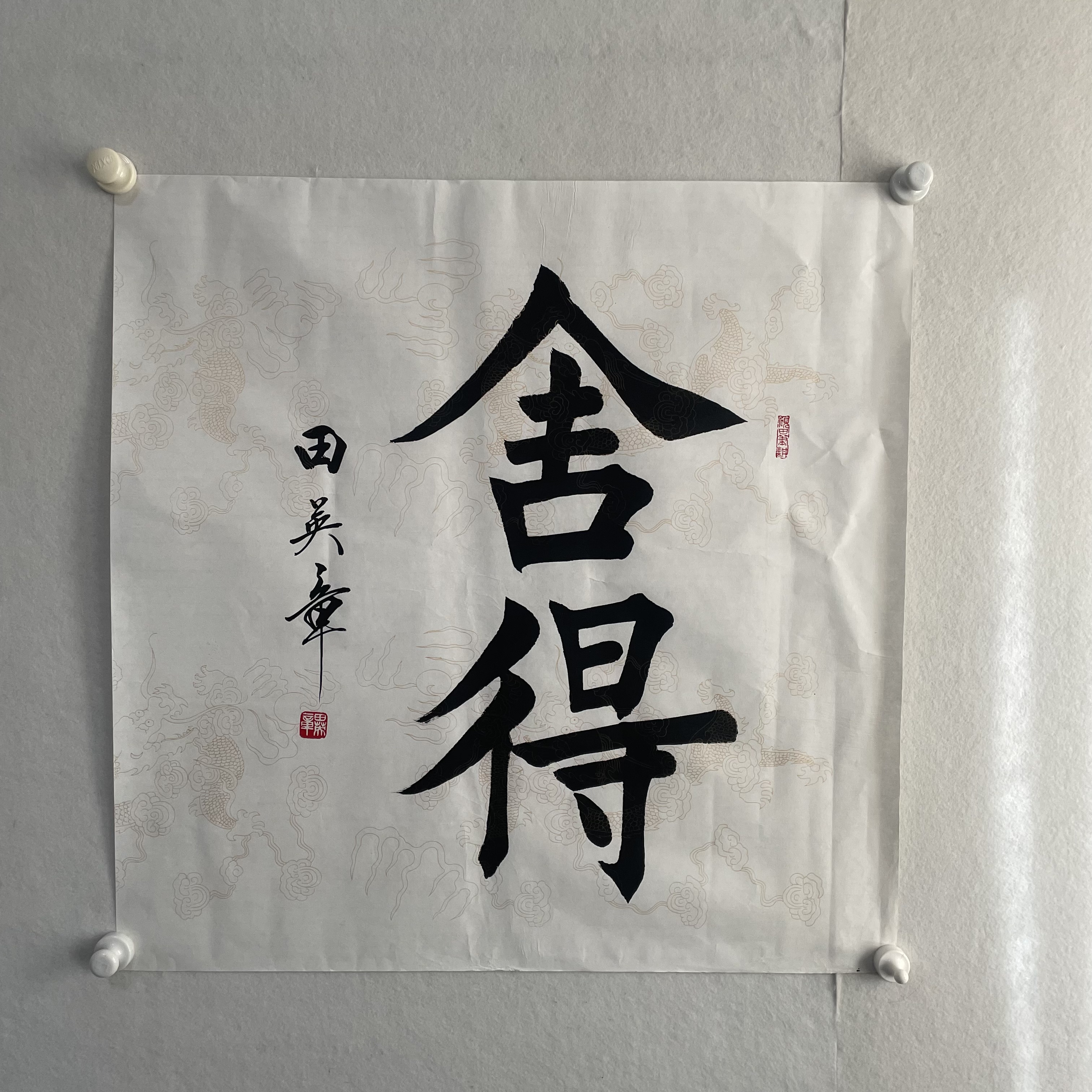 5299  书法 纸本水墨 68×68cm