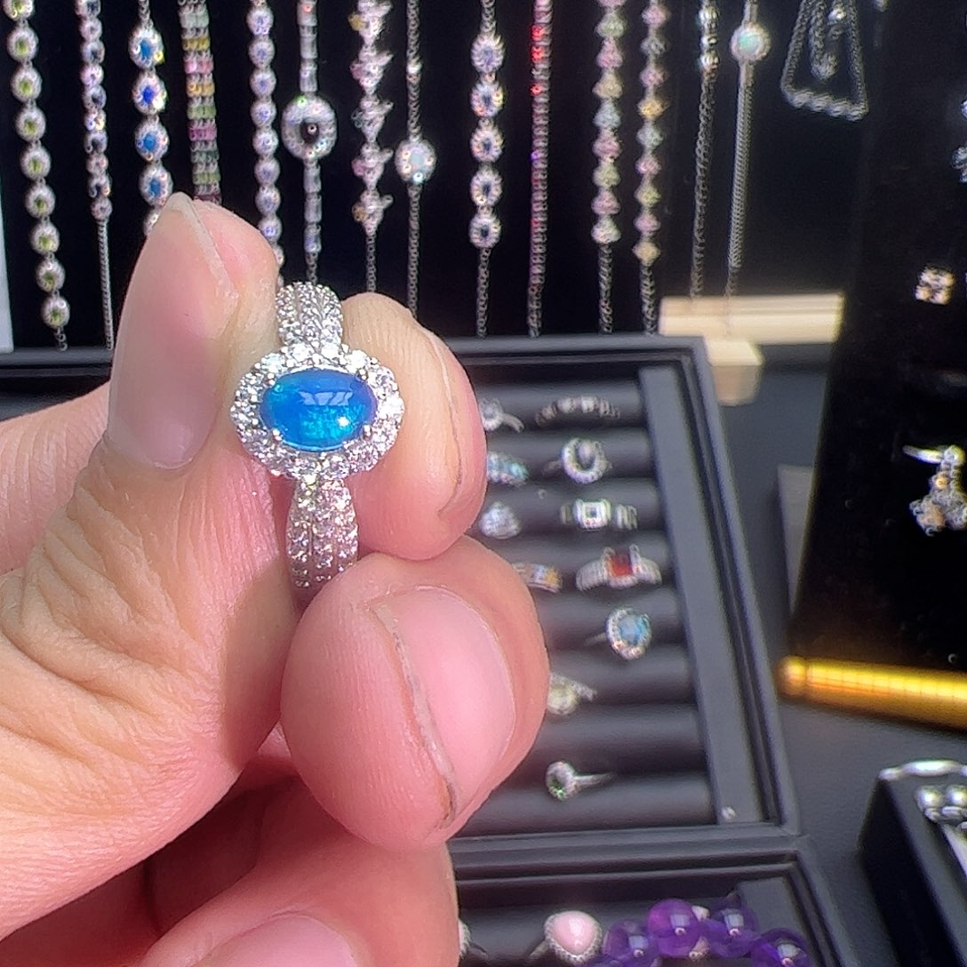 紫晶珠宝半成品银S925镶嵌