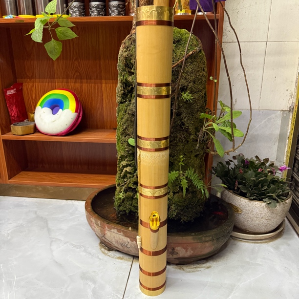 【破竹大号直筒款】80公分高 竹子过滤制水烟筒