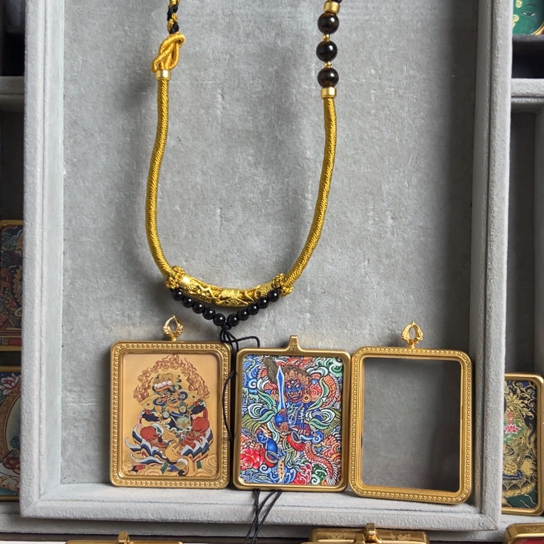 吊坠开****奇双面铜壳双面铜壳