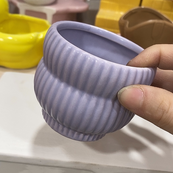 摆件陶陶盆有孔 瑕疵介意勿拍