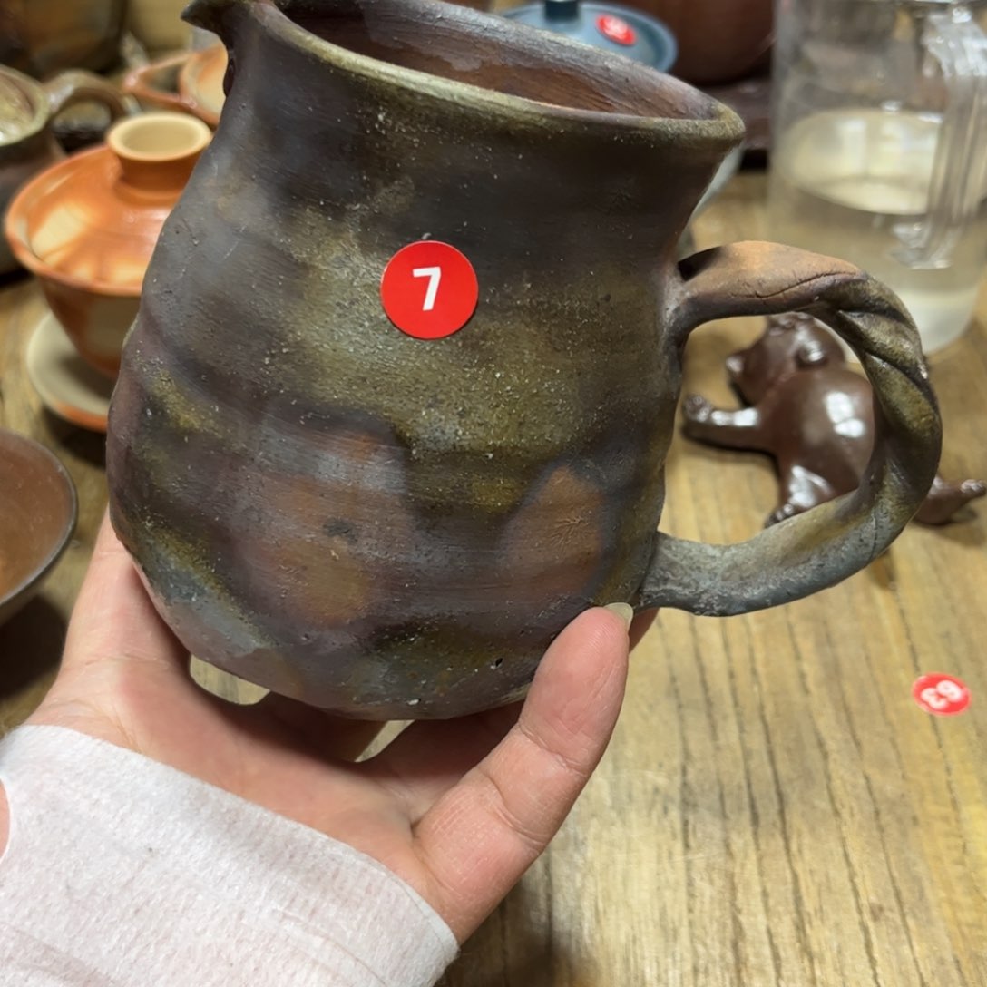 横山直树备前茶杯