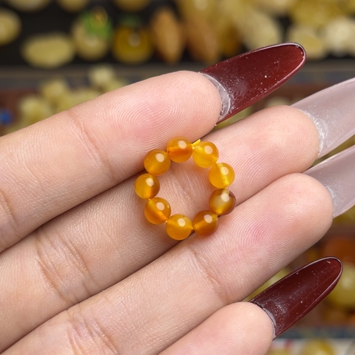 ༻***菇蜜蜡未镶嵌珠宝奇石蜜糖妖花小米珠跑环