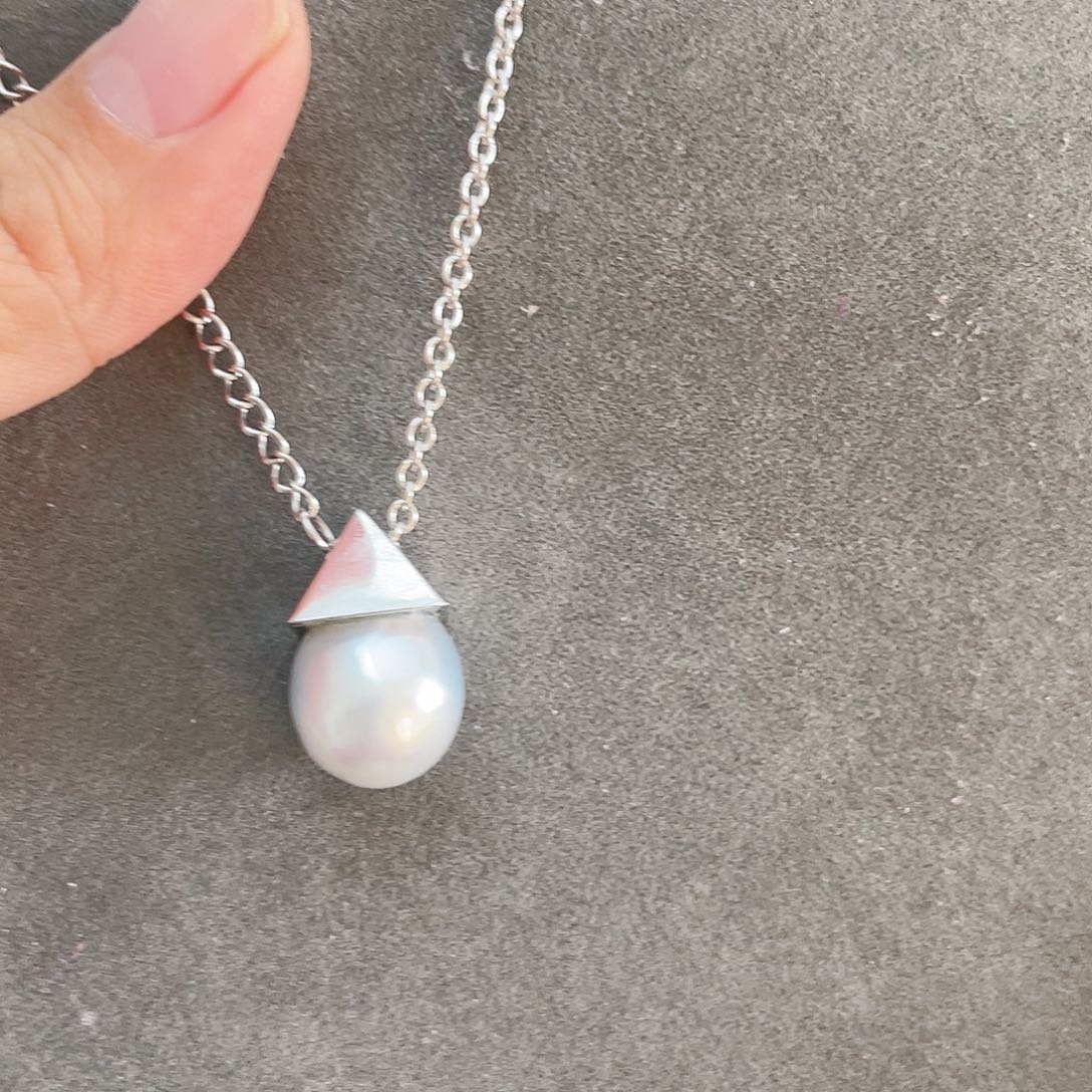 海水珍珠吊坠(赠链)银S925镶嵌