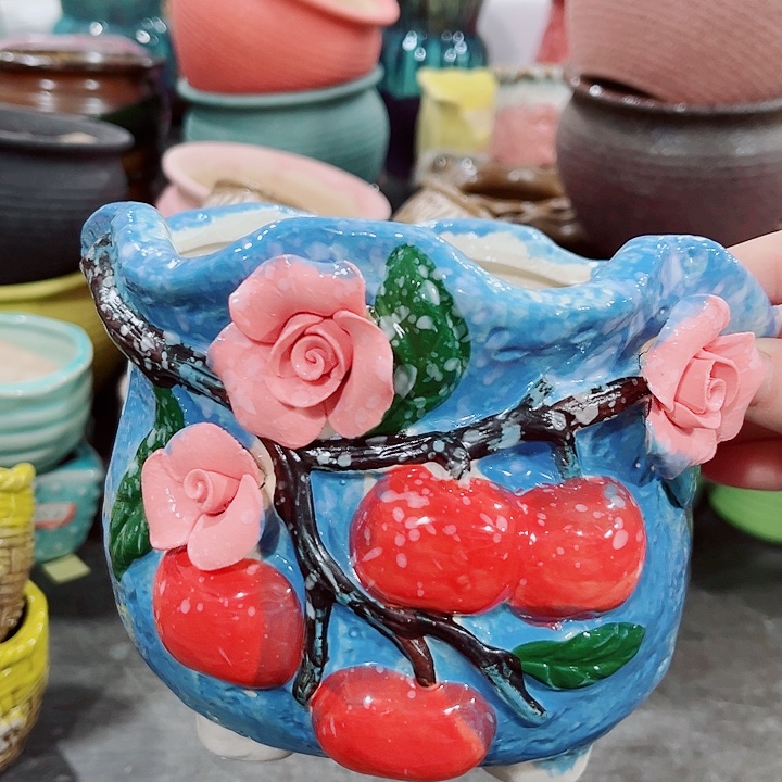 多肉陶瓷花盆满10元包邮