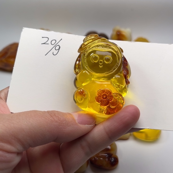 琥珀颈饰未镶嵌琥珀蜜蜡