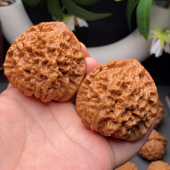 只***然文玩核桃把件官帽51