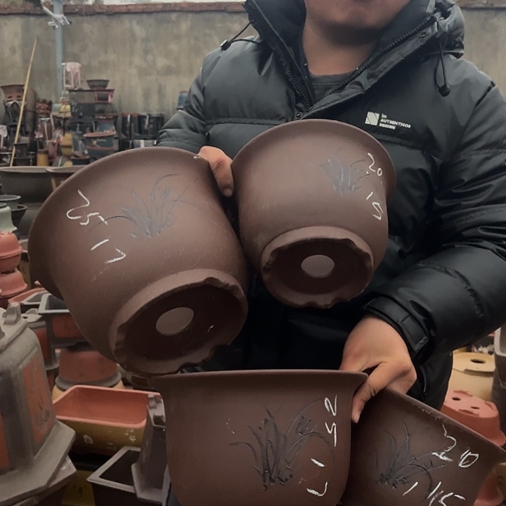 紫砂紫砂花盆盆栽