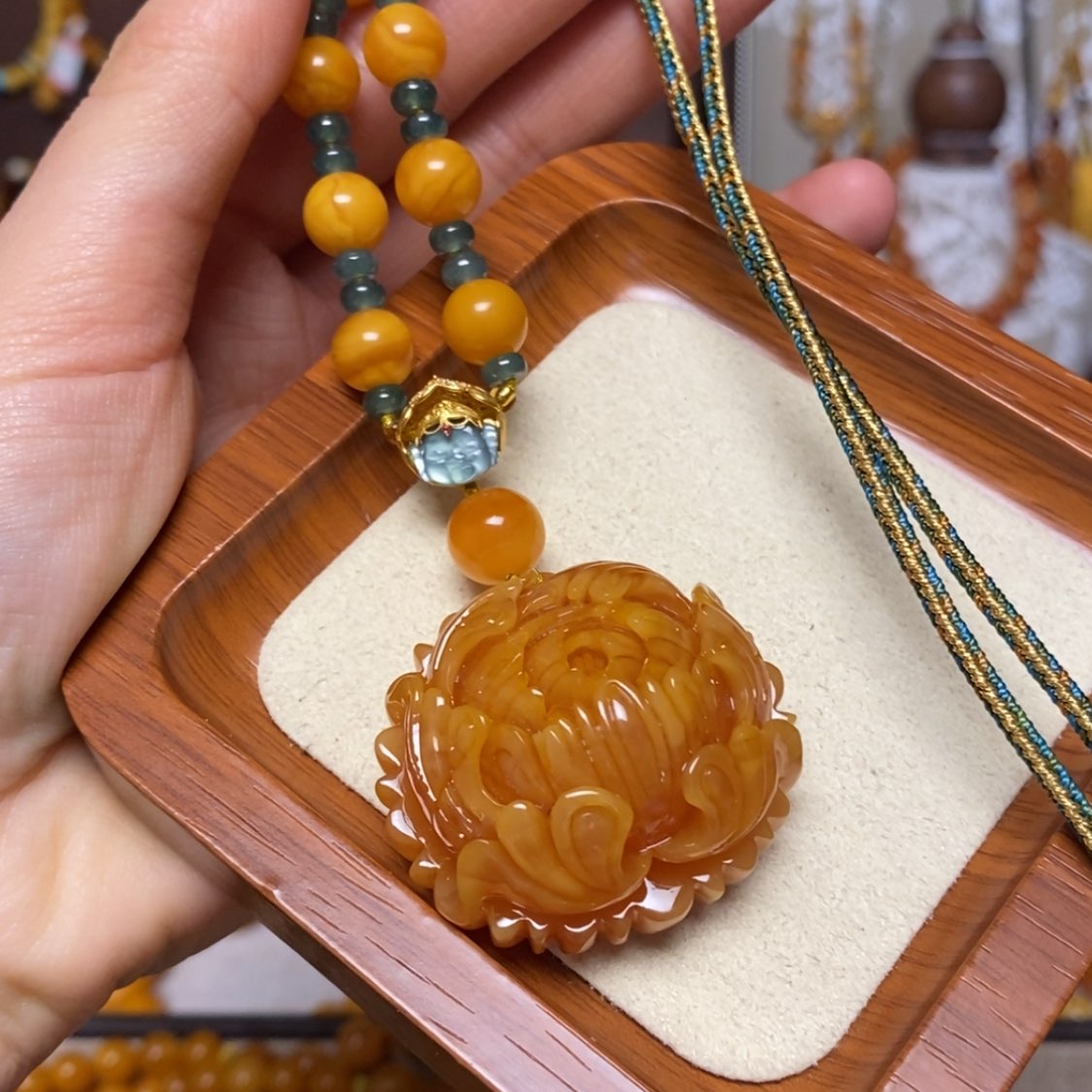 【闪购商品】蜜蜡颈饰未镶嵌项链