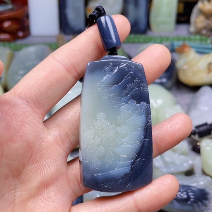 和田玉未镶嵌挂件