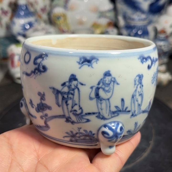 紫砂茶叶罐青花88888888888