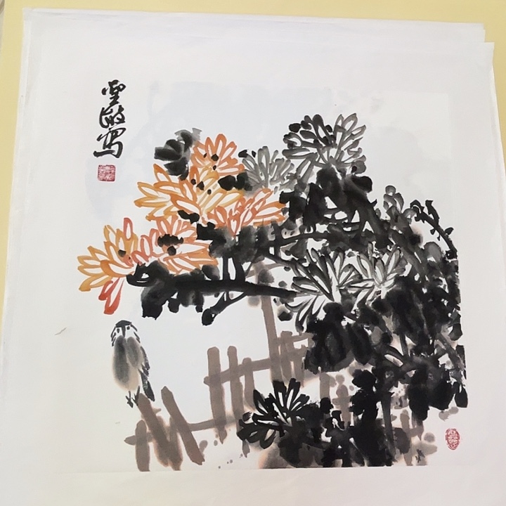 国画张圣敏先生纯手绘作品