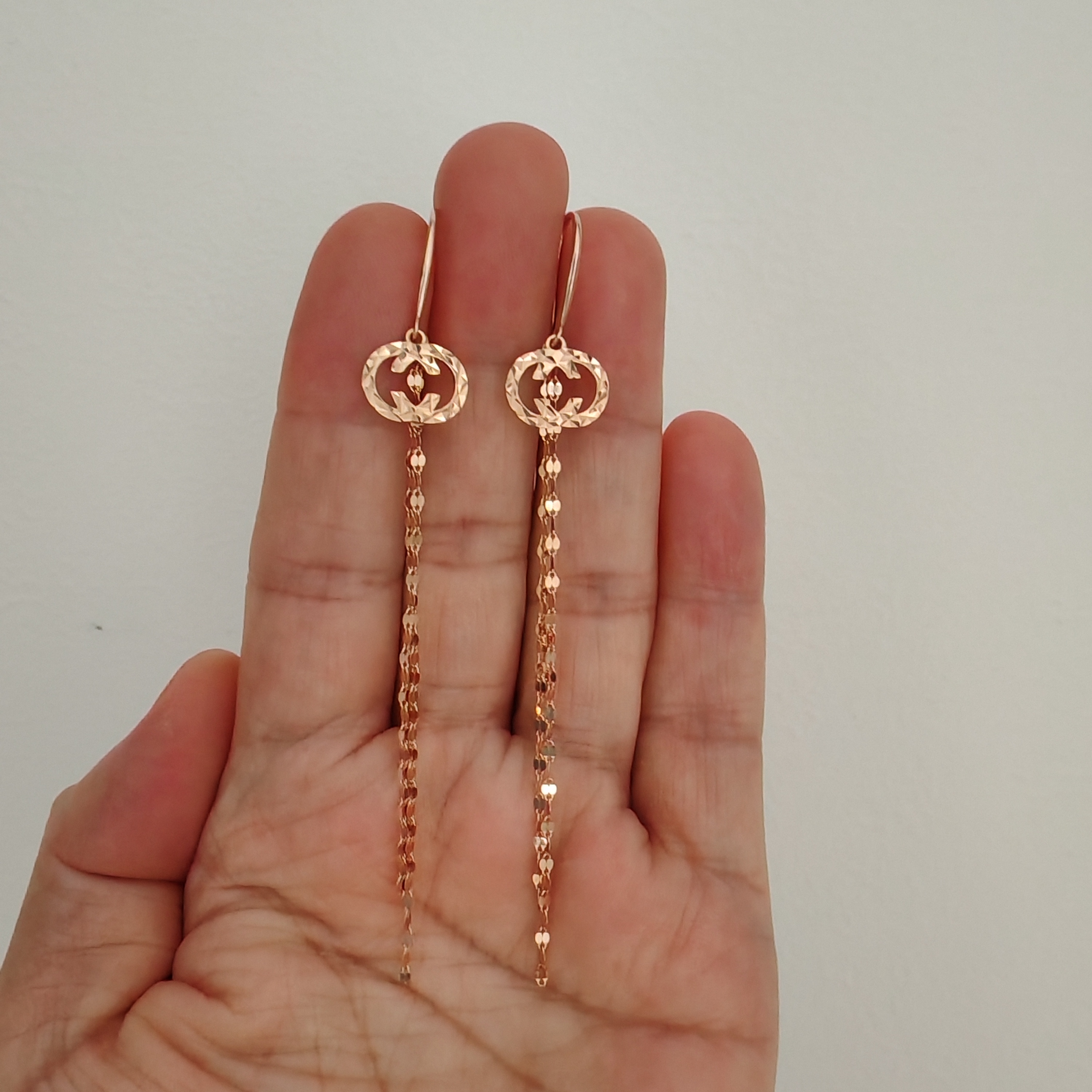 925银耳饰 【Qarlighach】Altun yalatkan银镀金耳饰长款设计感温柔