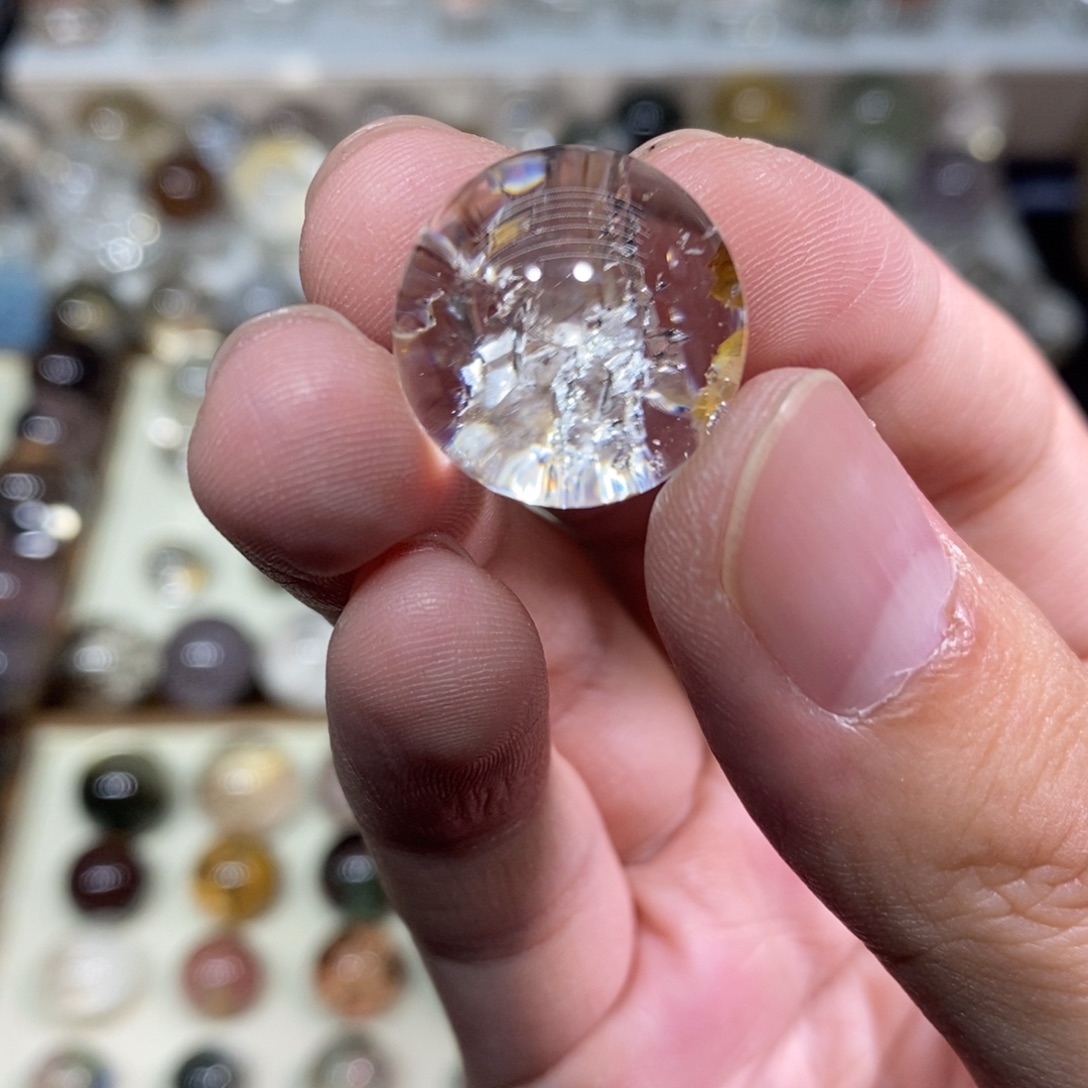 未镶嵌珠宝半成品水晶18.5m