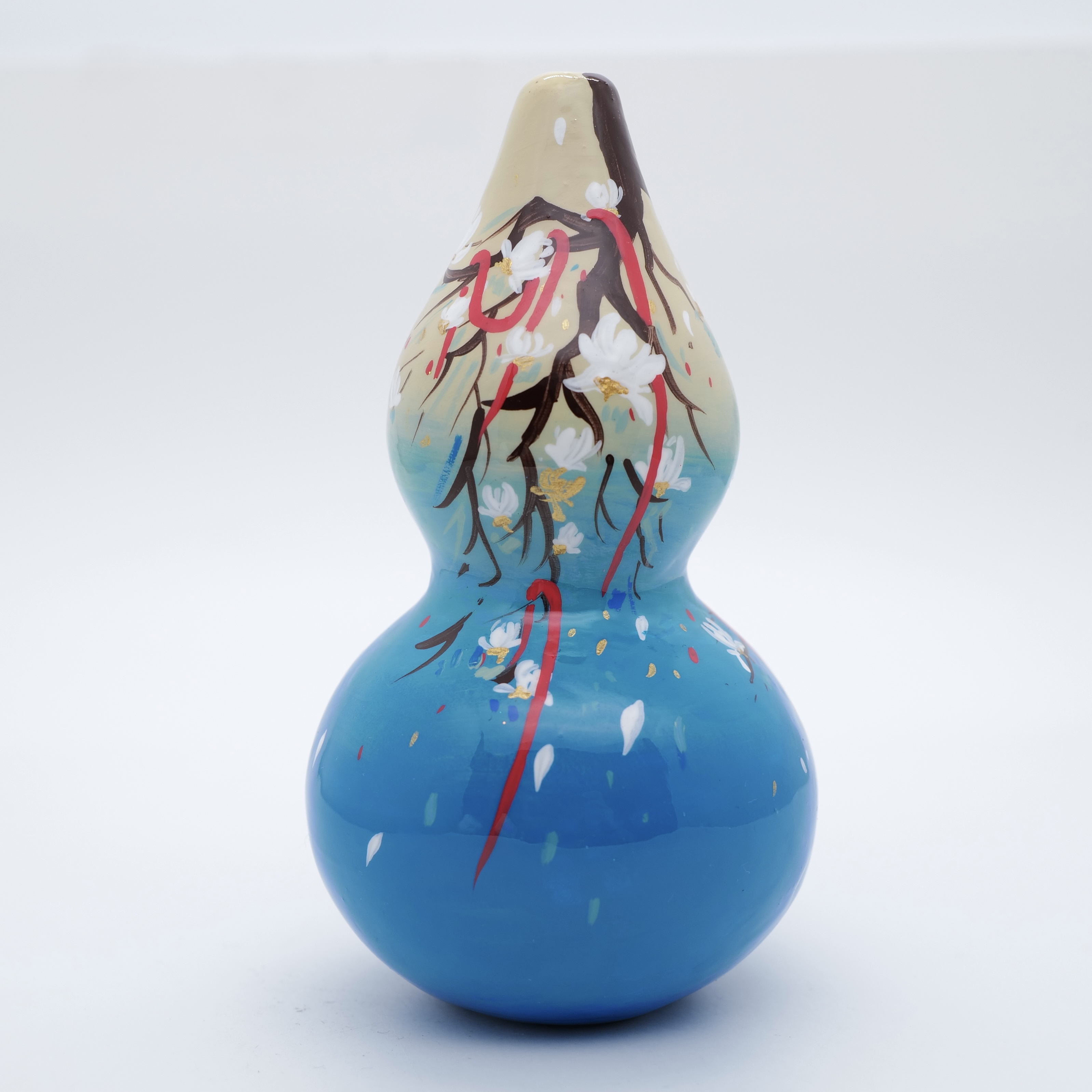 王甜心大葫芦摆件艺术石膏作品，手工绘制，仅一件
