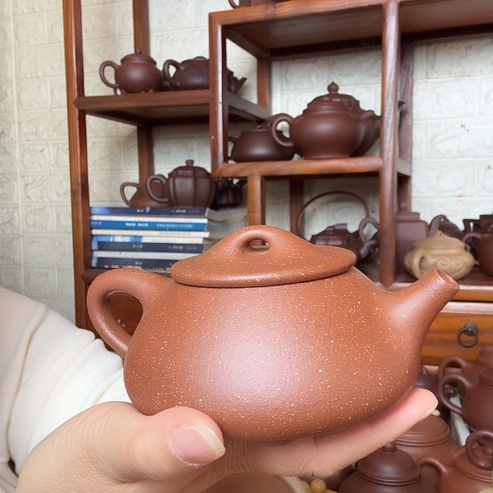 紫砂茶壶石瓢260cc半手工