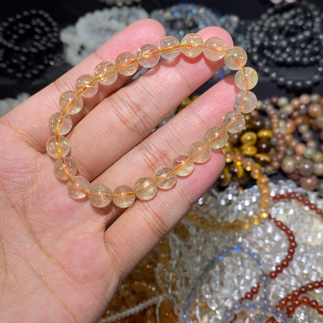 水晶未镶嵌手链金发