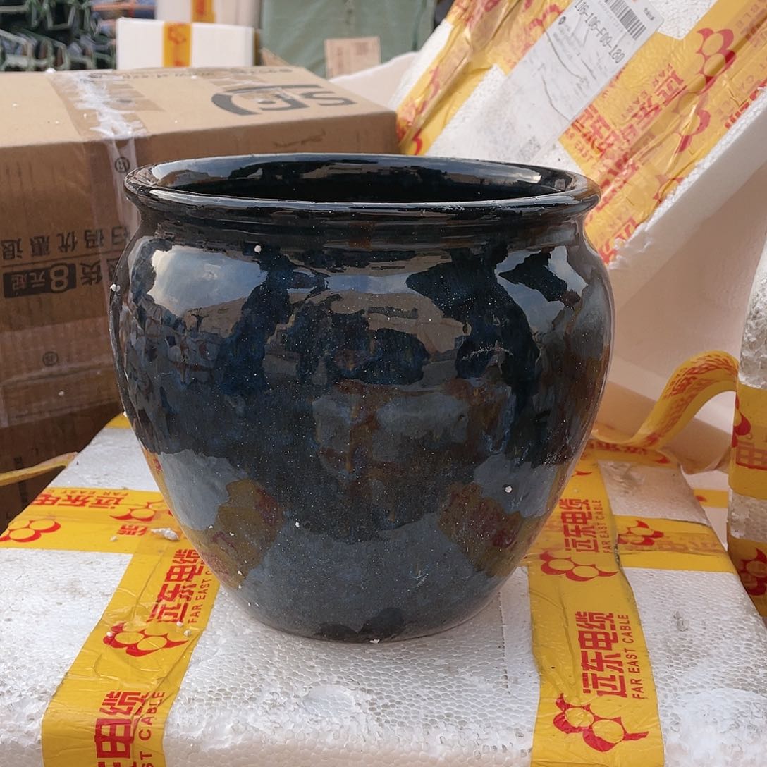 无铅玻璃宜兴紫砂花盆