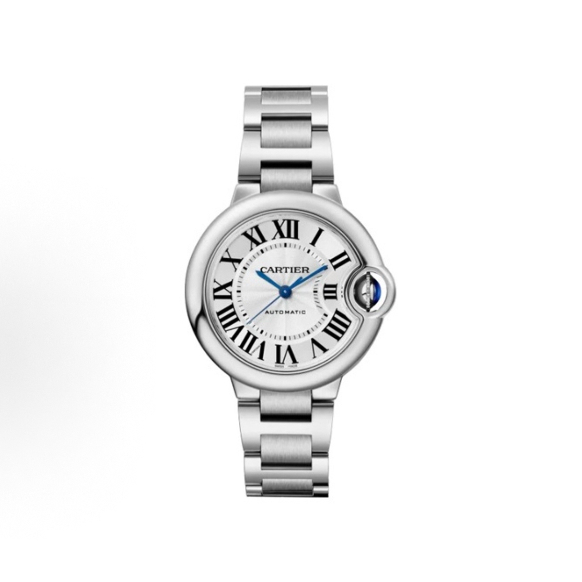 99新 Cartier/卡地亚 卡地亚蓝气球33mm自动机械机芯女表银色表盘